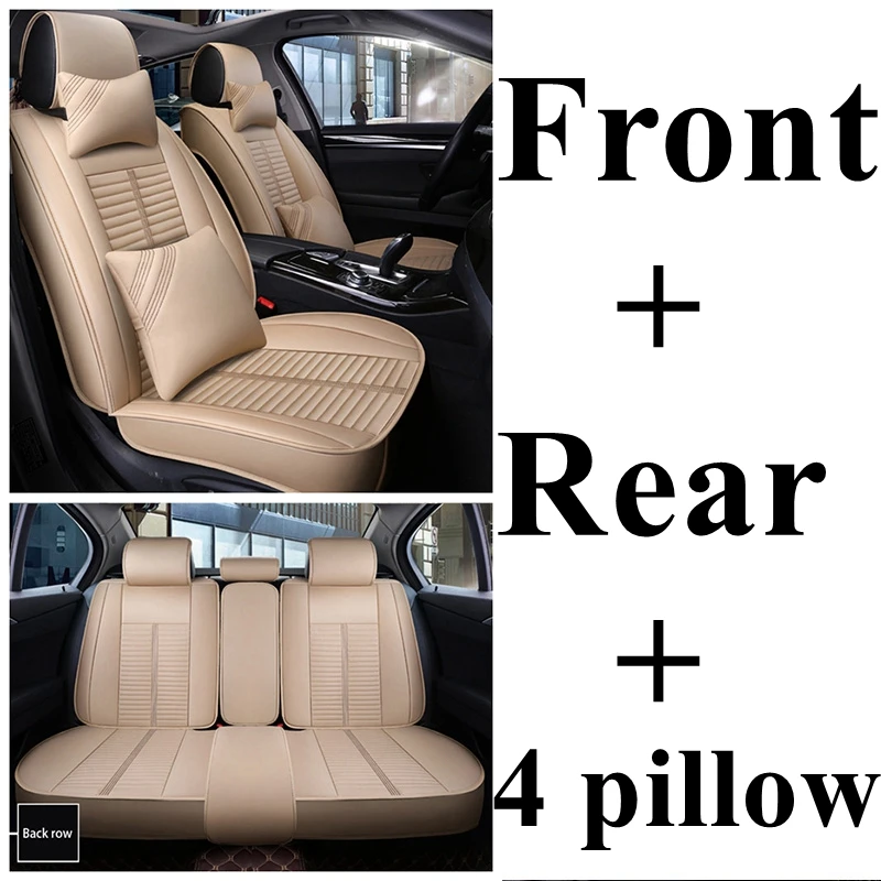 beige luxury Автомобильный чехол для сиденья Volkswagen Passat b5 b6 b7 b8 polo Touareg golf 4 5 6 7 Bora Candy Magotan Sagitar Sportsvan Phideon gol - Название цвета: beige luxury