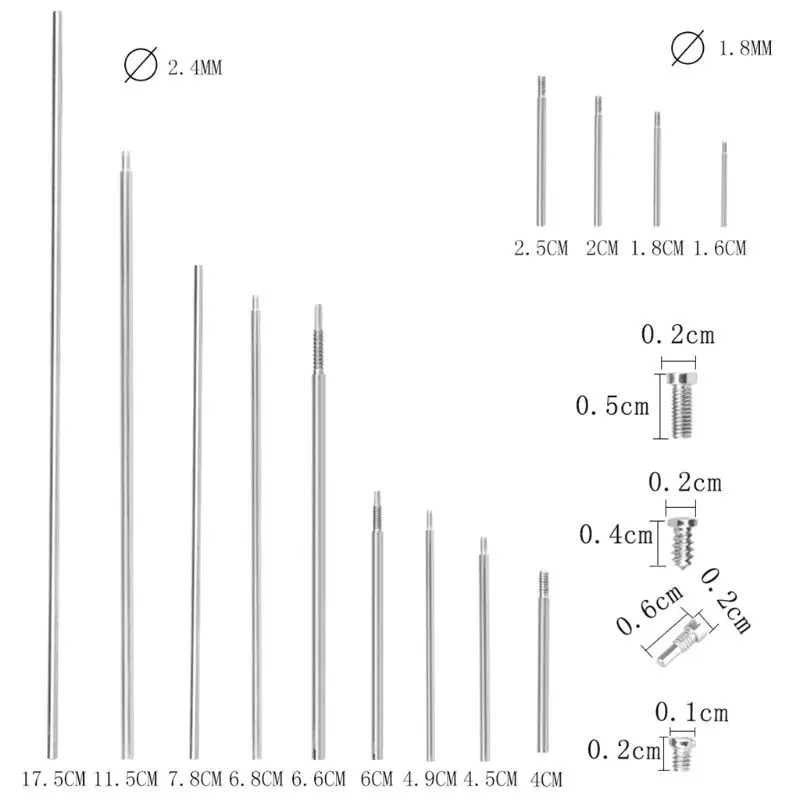 

63pcs Oboe Repair Tool Kit Oboe Key Rollers with Screws Replacement Parts G99D