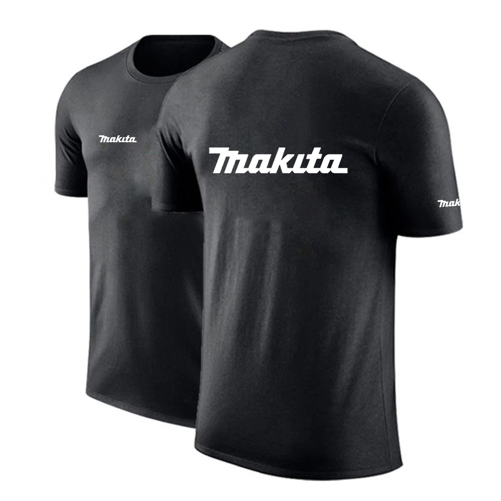 Новинка лета 2021 удобные облегающие толстовки Makita с круглым вырезом и принтом в