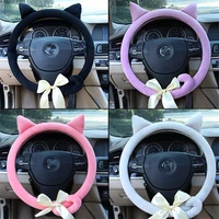 car cartoon cat steering wheel cover cute creative cat fashion personality slip winter warm handlebar cover