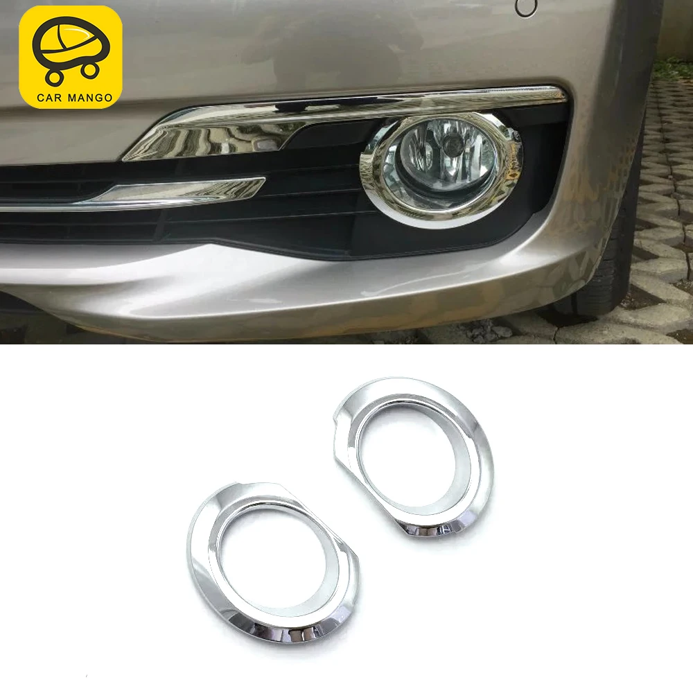 

CarMango для BMW 3 серии F30 2013-2018 автомобильные аксессуары передняя противотуманная фара отделка крышка рама наклейка внешние хромированные молд...
