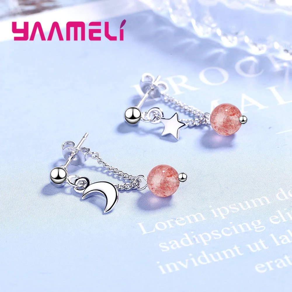 Женские серьги-подвески из серебра 925 пробы с фианитом | Украшения и аксессуары