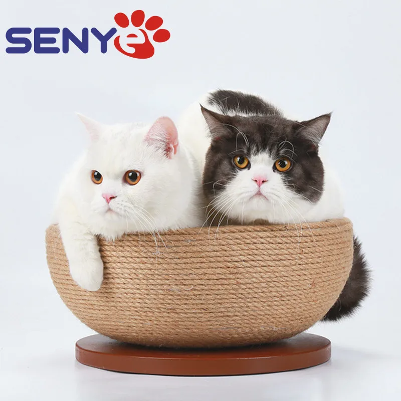 Cat Scratching Board Pet Toy Cat Scratching Bowl Hemp Rope MDF High Density Cat Scratching Board Cat Toy Relive Boredom Supplies