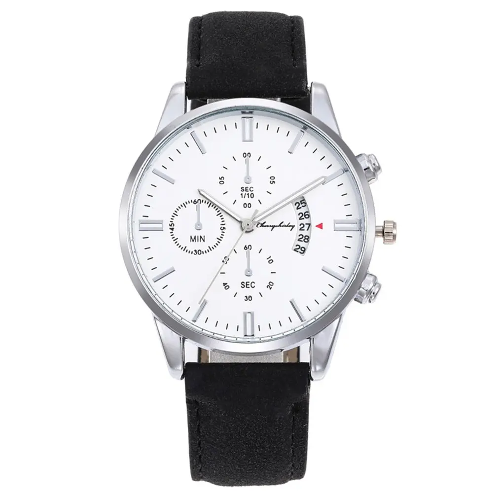 Мужские и женские модные часы кожаный ремешок ультра тонкие роскошные бизнес