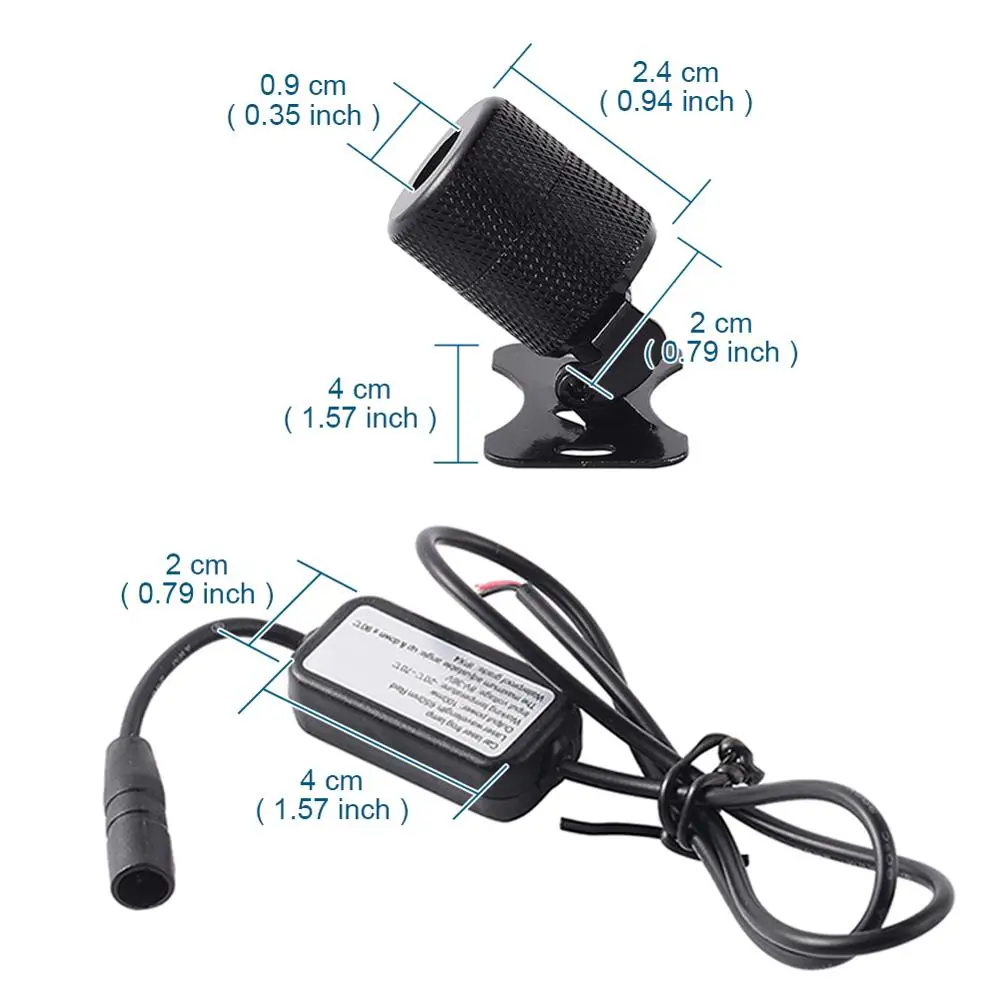 Красный светодиодный лазерный противотуманный фонарь универсальный с защитой