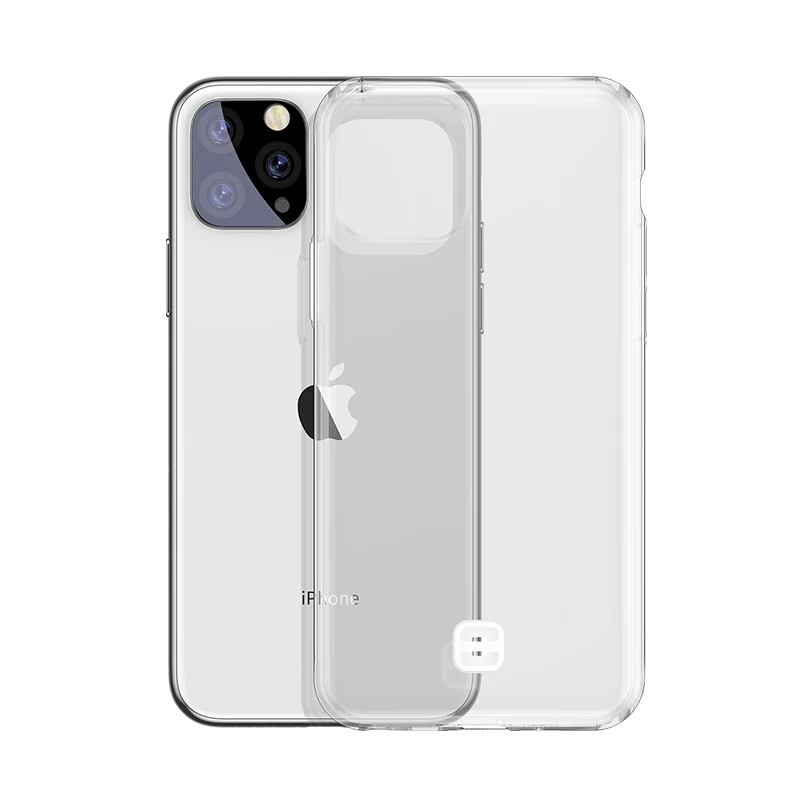 Чехол для телефона Baseus для iPhone 11 Pro Max Xs X, чехол с ремешком, защита от падения, прозрачная защитная задняя крышка для iPhone Xs Max X, Fundas - Цвет: Transparent