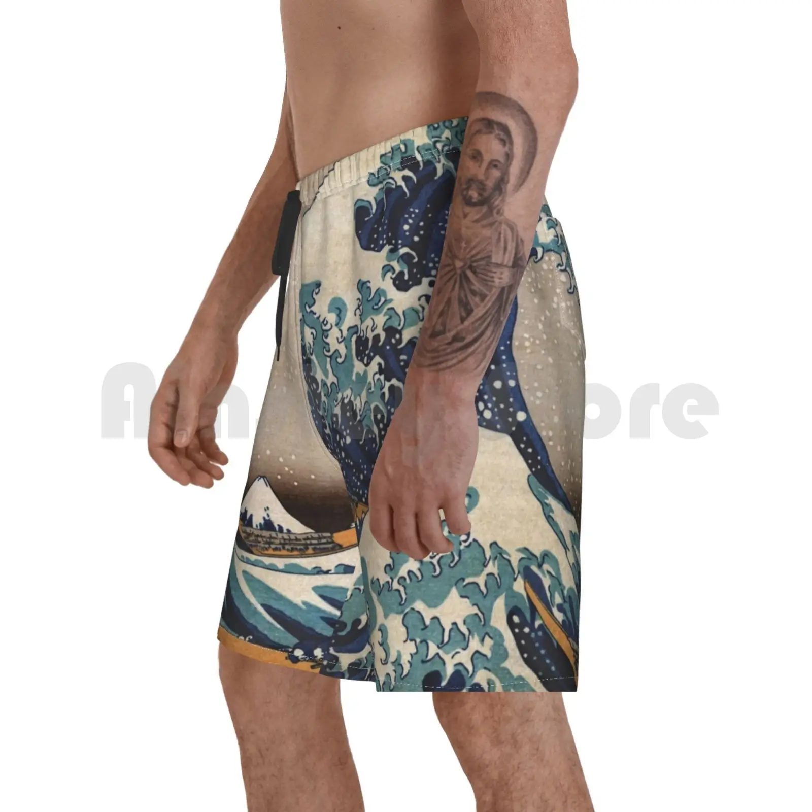 

Пляжные шорты The Great Wave Off Kanagawa The Great Wave Kanagawa Wave Rogue японское крепление
