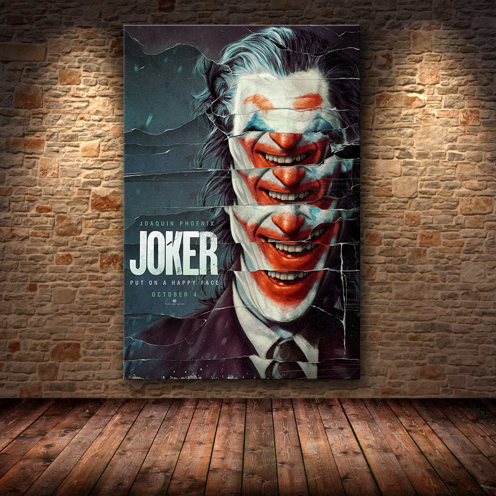 Joaquin Феникс плакатный Принт плакат с джокером фильм DC комиксов Искусство Холст Картина маслом настенные картины для гостиной домашний декор - Цвет: 13
