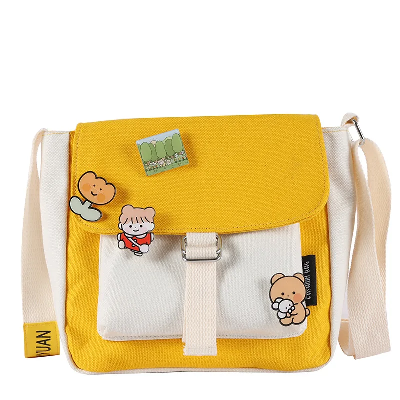 Сумки сумки через плечо женские 2020 летние новые модные холщовые школьные