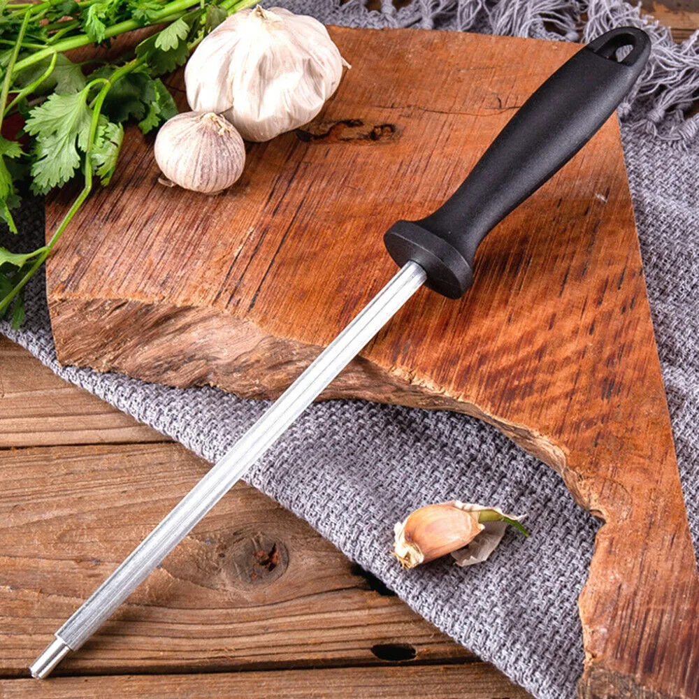 

Diamond Scissor Sharpening Steel Oval* Sharpener Rod Stick 12inch [3]