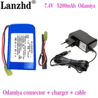2022 new 7 2v polymer lithium ion battery pack 5200mah 7 4v 155083 2s 8 4v rechargeable battery for remote control toy car robot