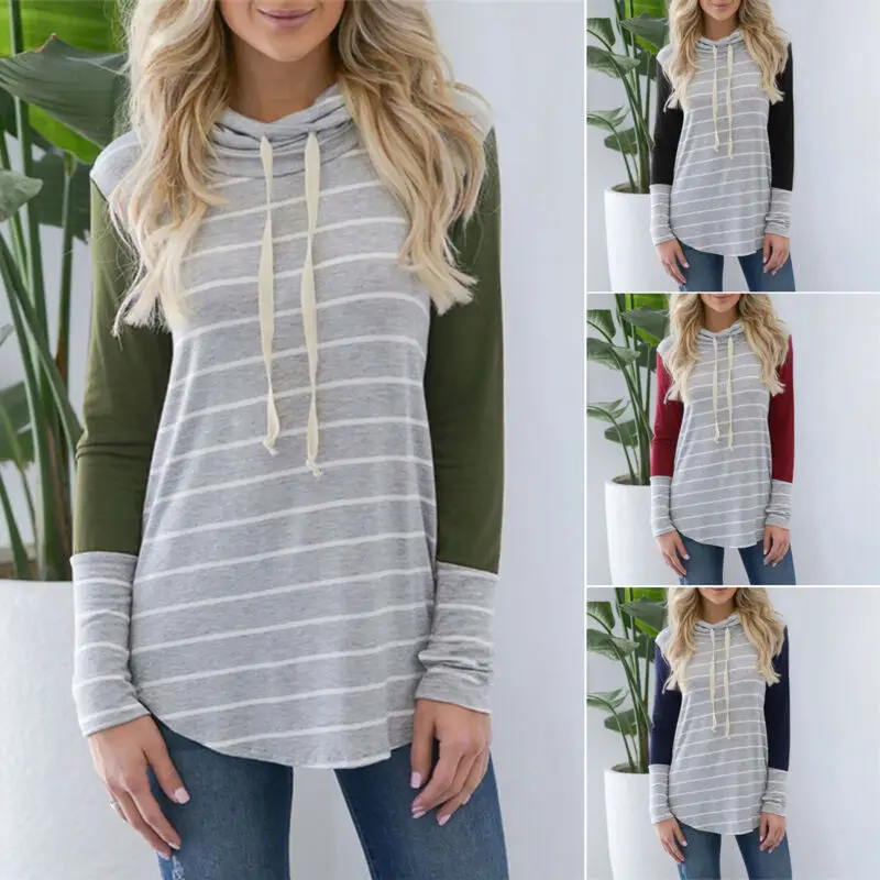 Красивая одежда женская полосатая для кормящих матерей топы с длинным рукавом |