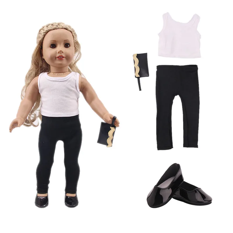 

Fashion Outfit 3PX/Set Jacket,Handbag,Leather Shoes Fit 18Inch American &43cm Baby New Born Doll Clothes Accessories,Girls Toys
