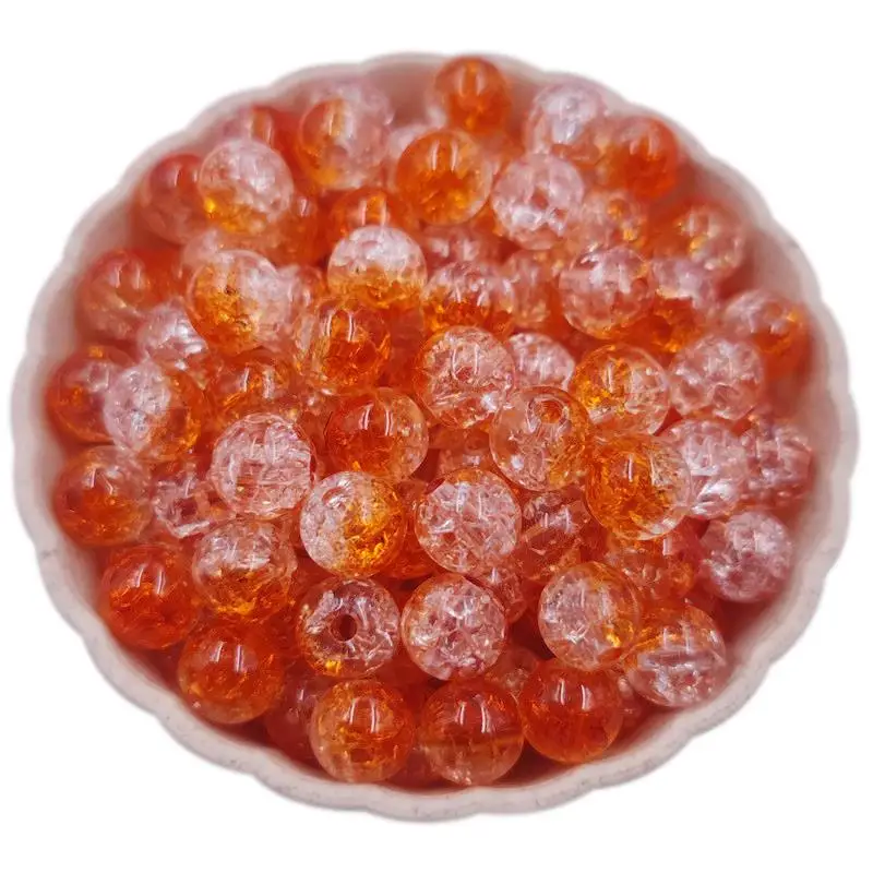 

5-40Pcs 8-16mm Splicing Color Crack Loose Beads Handing Craft For Jewelry Making Pendant Necklace Bracelet Wholesale