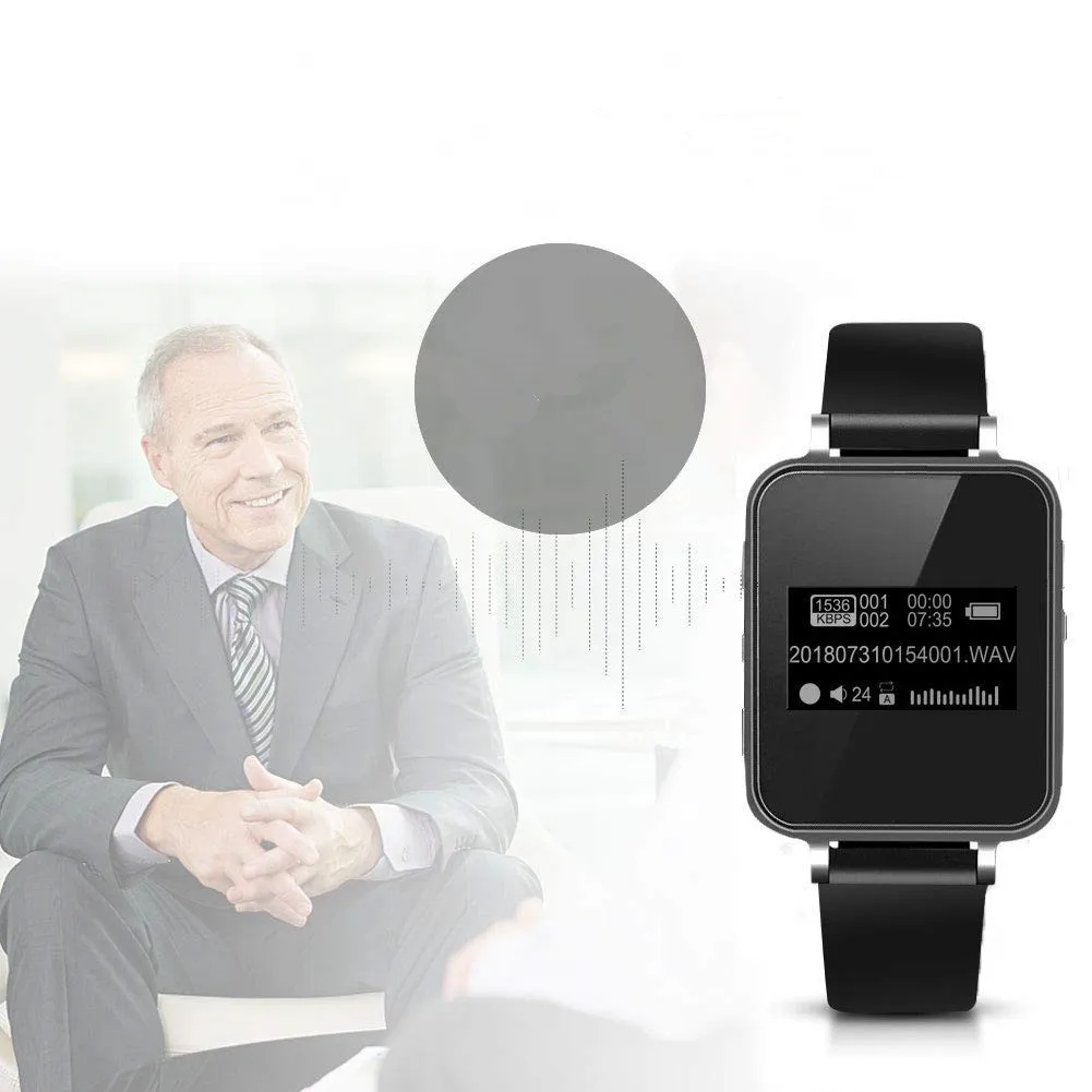 Digital Voice Recorder Activated Recording Watch Hidden Music Player Pedometer Smart Wristband Dictaphone | Электроника