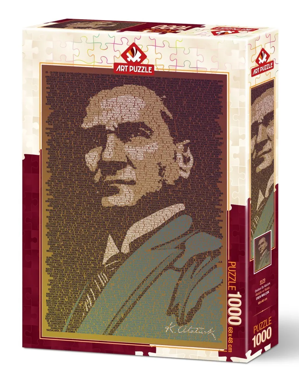 

Художественный пазл Ataturk и Nut, 1000 деталей, пазл