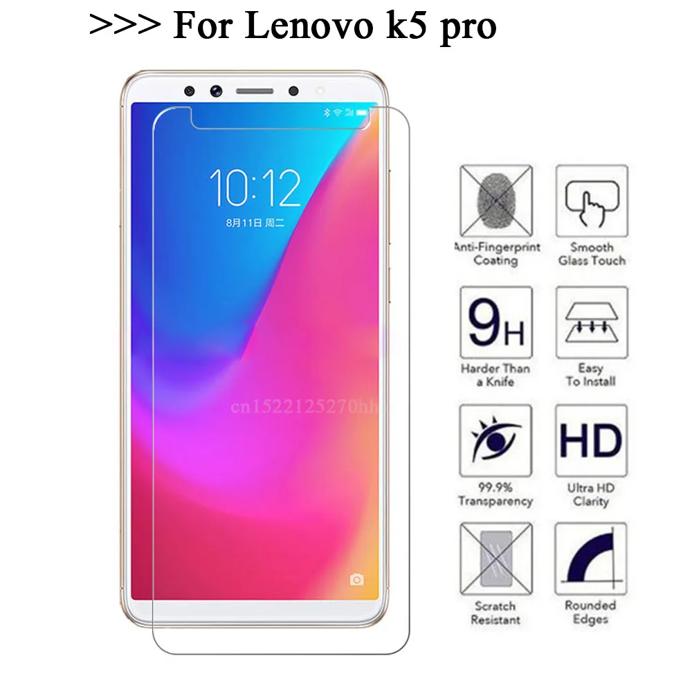 Закаленное защитное стекло для Lenovo K5 PRO Premium 9H 2.5D | Мобильные телефоны и аксессуары