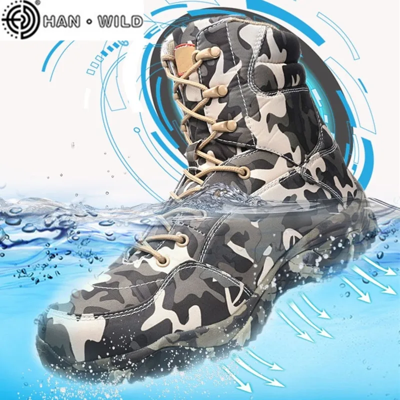 Высококачественные уличные водонепроницаемые походные охотничьи ботинки для