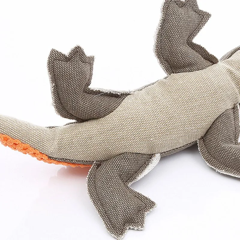 

High Quality Pet Dog Bite Grinding Teeth Interacts To Play Lizard Orange Pet Accessories Toy Home Summer Home Decor Accessories