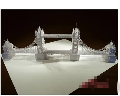 3D Бумажная лондонская башня мост архитектура домашний декор Набор пазлов модели