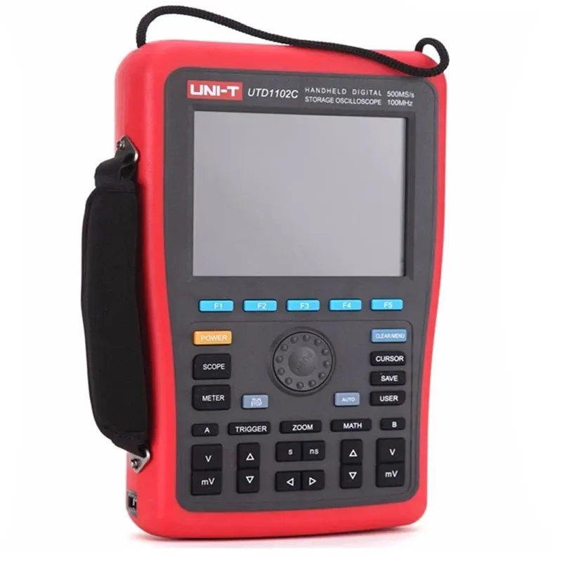 UNI-T UTD1062C UTD1102C Ручной цифровой осциллограф + генератор сигналов мультиметр с USB -