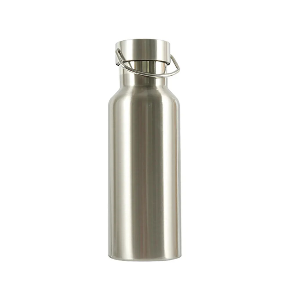 Steel color Дизайн, двойные стенки, термосы из нержавеющей стали, 500 мл, термос, чашка для кофе, чая, молока, кружка для путешествий, термобутылка, подарки, Термокружка - Цвет: Steel color