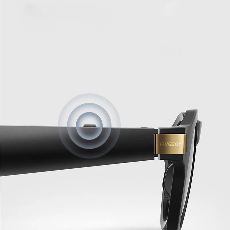 저렴한 새로운 Youpin 스마트 안경 핸즈프리 헤드셋 방수 블루투스 5.0 Apt-X HD 선글라스 UV400 렌즈 지원 Wake Siri Music Play