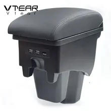 Vtear for Honda city accessories armrest box car-styling arm rest center console interior part decoration storage box automobile