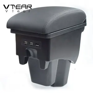 vtear for honda city accessories armrest box car styling arm rest center console interior part decoration storage box automobile free global shipping