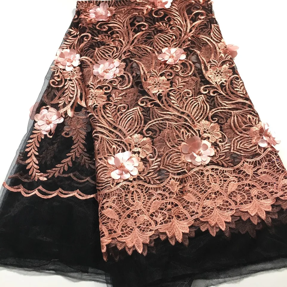 

Nigerian Lace Fabrics 2021 French Lace Fabric High Quality 3D Beaded Lace Purple African Lace Applique Fabric for Dress M32693