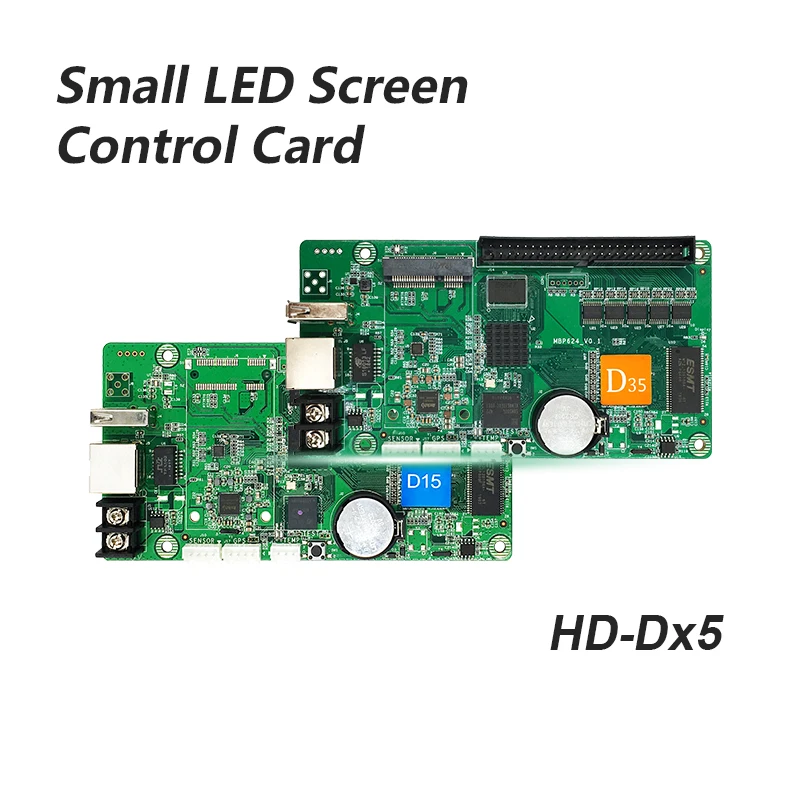 Полноцветный маленький светодиодный экран Huidu HD D15 D35 карта управления