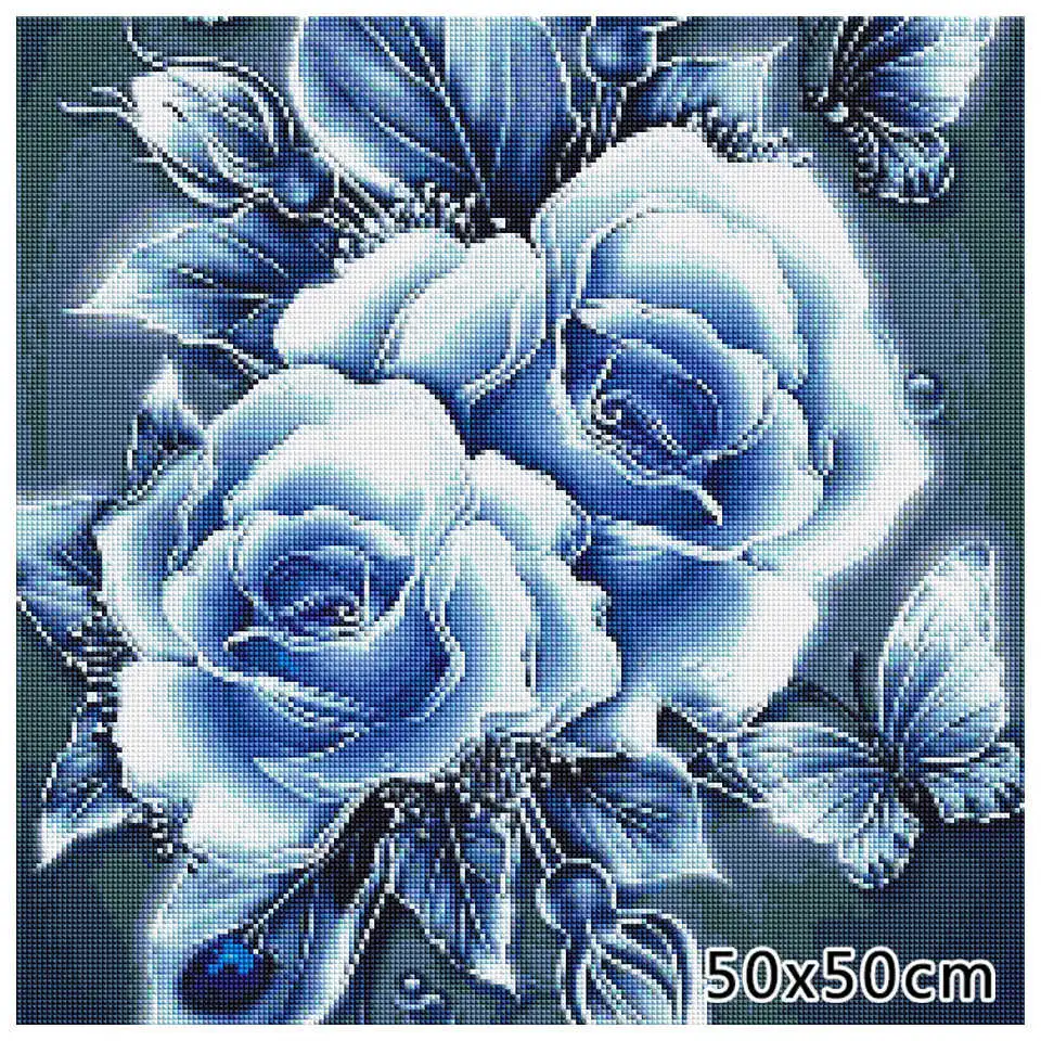 AZQSD алмазная мозаика Роза крестиком вышивка цветок рукоделие картина стразами