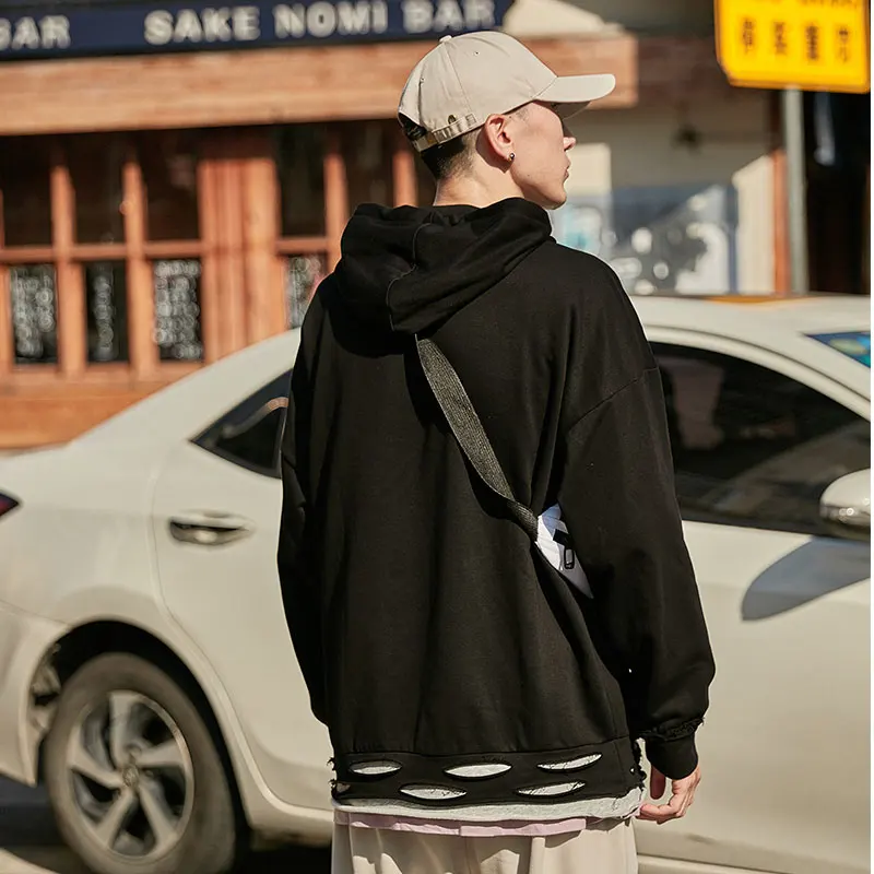 

Men's Hoodies Spring New Solid Color Sweatshirt Male Hip Hop Harajuku Japanese Streetwear Fashion Hoodie Sweatshirts For Men