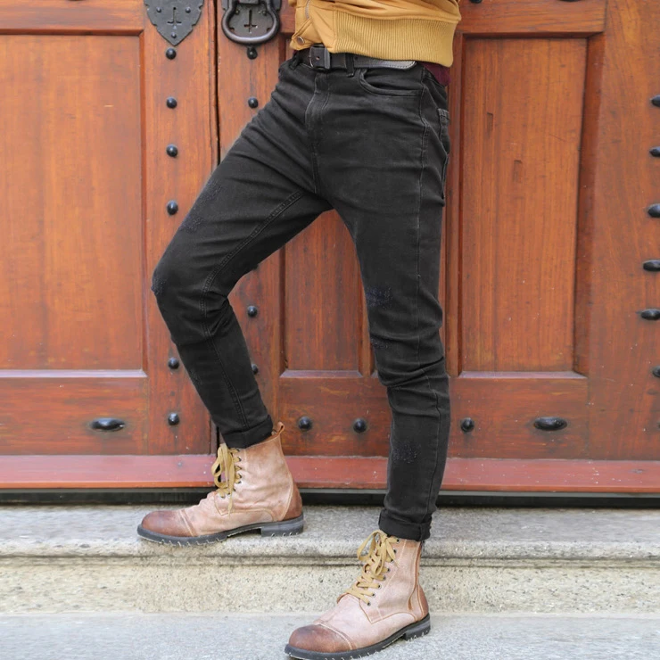 Джинсы для мужчин узкие брюки классические 2019 джинсы мужские дизайнерские