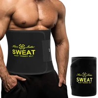 neoprene waist trimmer ab belt for men waist trainer corset slimming body shaper workout sauna sweat band back lumbar support
