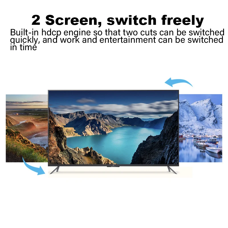 KVM-переключатель 2 порта HDMI VGA DVI клавиатура мышь USB 0 общий коммутатор разветвитель