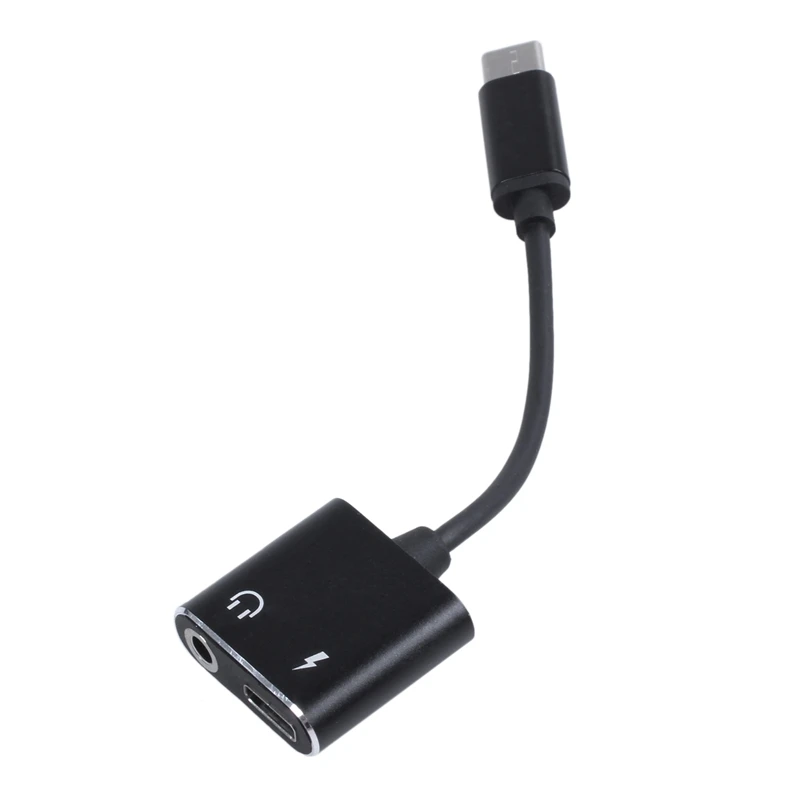 Тип C адаптер с разъемом подачи внешнего сигнала Aux USB Type-C до 3 5 мм разъем для