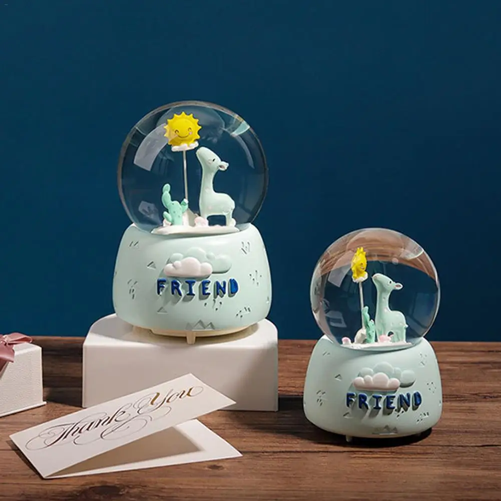 Инновационный INS олень солнце плавающий снег хрустальный шар музыкальная