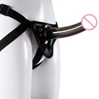 Реалистичный фаллоимитатор, носимый фаллоимитатор, Вагинальный Массажер, ремешок на присоске, искусственный пенис, интимный эротический интимные игрушки для женщин