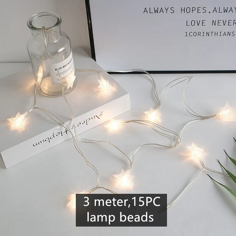 3 м 15 шт. бусинковые лампы Средиземноморский Стиль светодиодный Shell строки