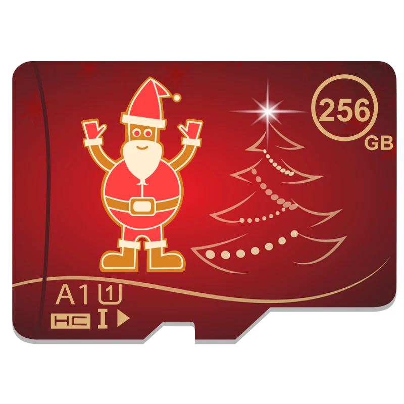 Рождественская TF карта памяти, флэш-карта памяти, micro SD карта, 256 ГБ, 512 ГБ, Microcard, 64 ГБ, 128 ГБ, класс 10, карта для смартфона