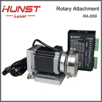 hunst d69 cnc router laser marking machine rotary axis chuck for ring bracelet jewelry engraving auto lock rotary attachment
