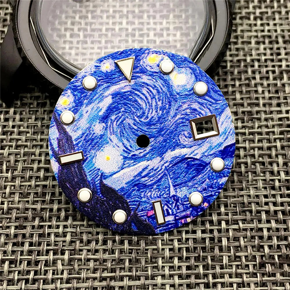 

31mm Watch Dial Kanagawa Surfing Pattern Dial for NH35 Watch Movement