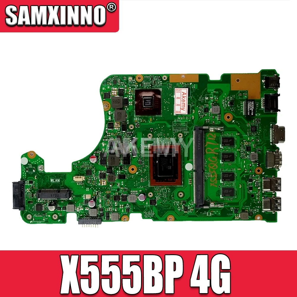 

X555BP материнская плата для For Asus X555B X555BP X555QG материнская плата для ноутбука A9-9420P процессор 4 Гб RAM R5 Graphics