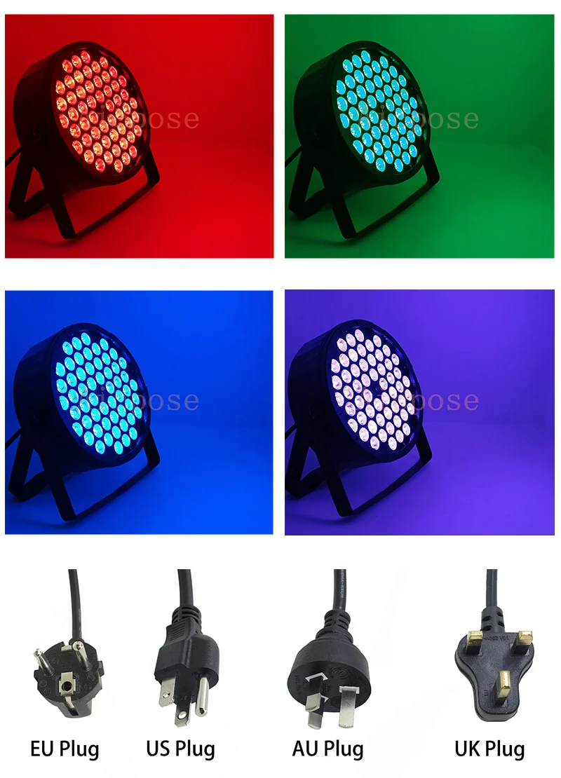 Светодиодный светильник s 54x3 Вт RGB 3в1 Par светодиодный 54*3 Вт светильник s Wash Disco светильник DMX 512 контроллер эффект сценический светильник