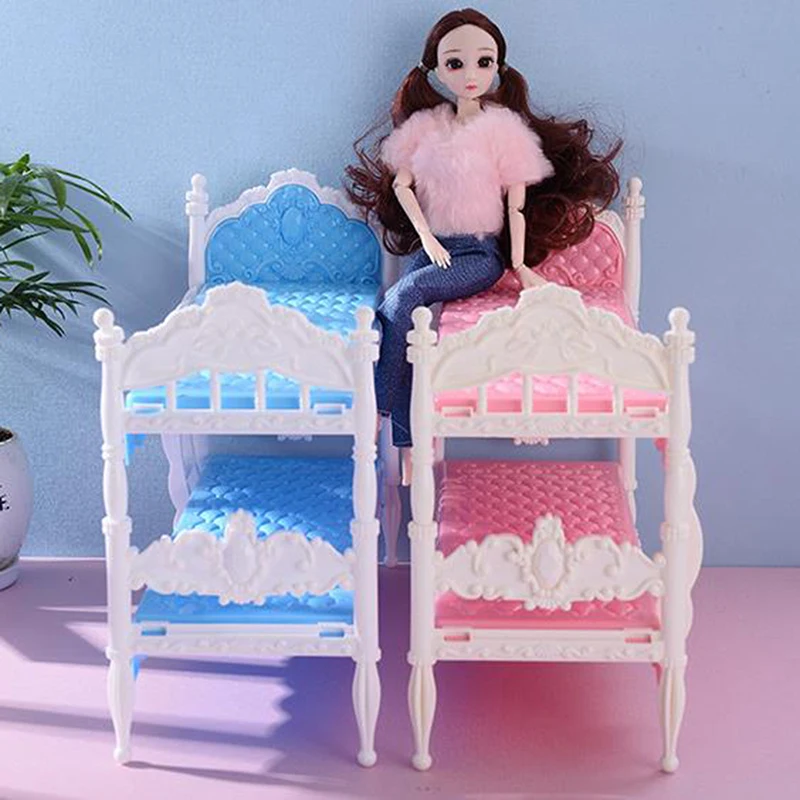 1 шт мини кукольный домик пластиковая кровать для куклы аксессуары притворяться