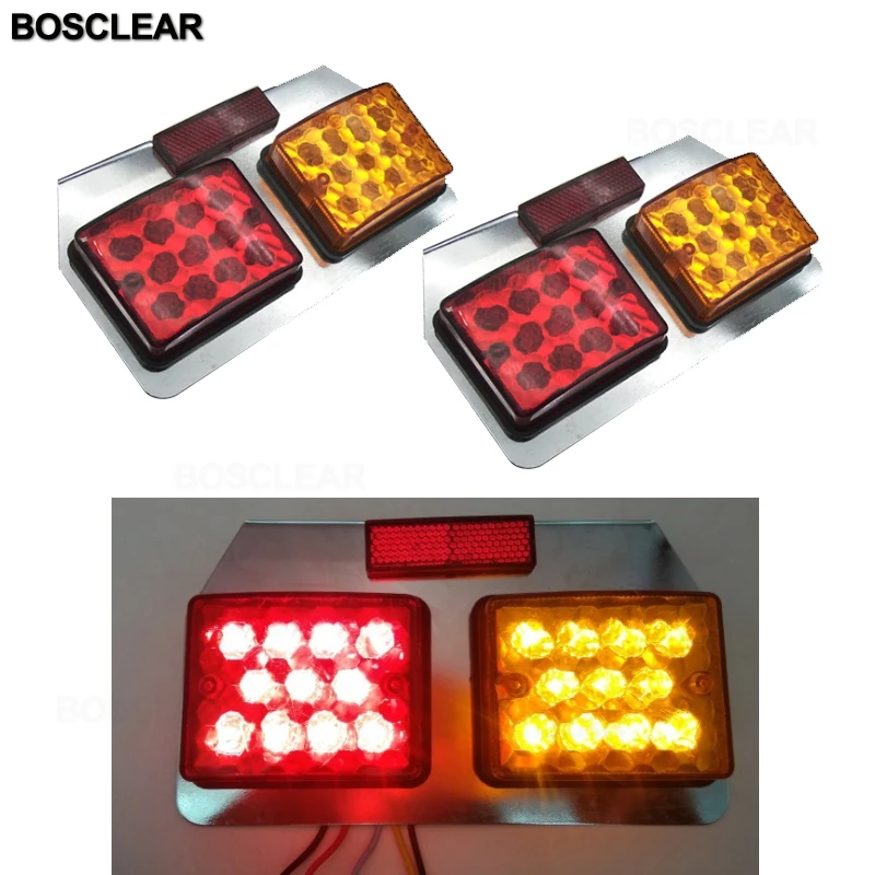 2x Водонепроницаемый светодиодный прицеп грузовик тормозной светильник задние