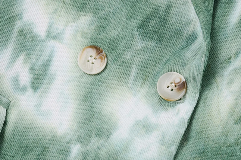 

[EAM] Women Green Printed Big Size Blazer New Lapel Long Sleeve Loose Fit Jacket Fashion Tide Spring Autumn 2021 1Z767