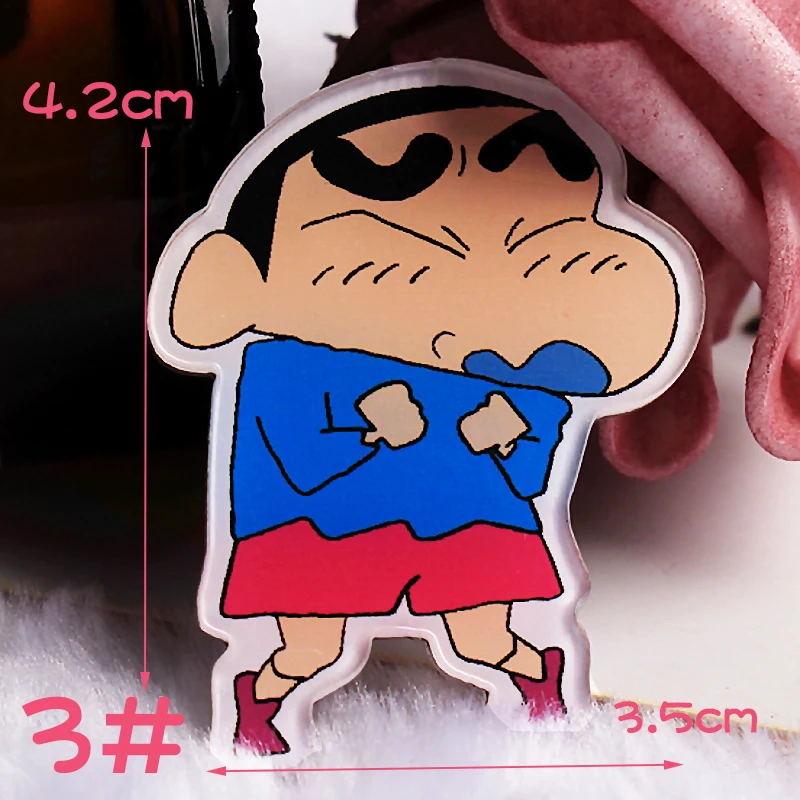 1 шт. Crayon Shin-chan мультфильм демон значки на одежду акриловые значки Kawaii значки на рюкзак булавка брошь значок Y13 - Color: Y13-3