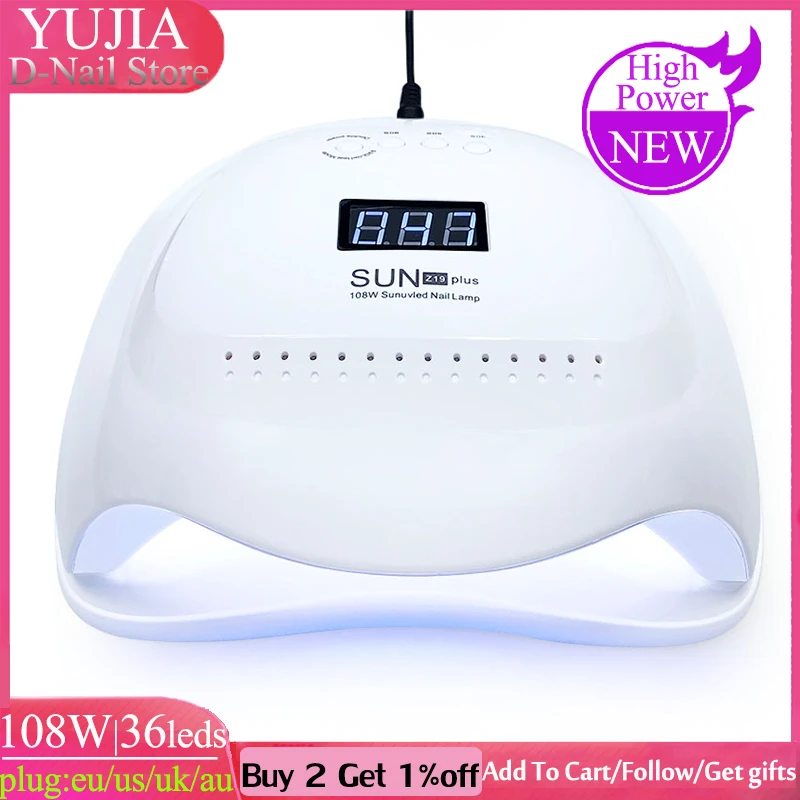 УФ лампа SUN Z19Plus для сушки ногтей 108 ВТ 36 светодиодный|Сушилки ногтей| |